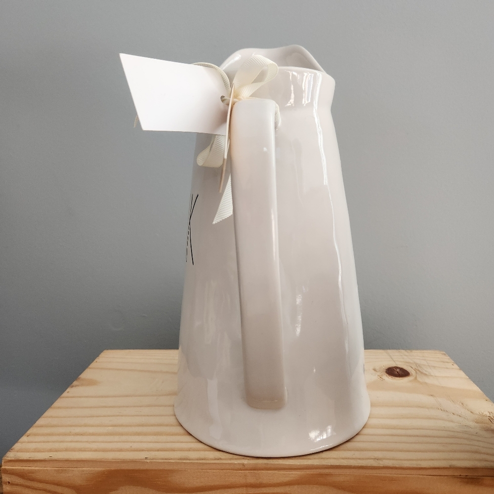 Rae Dunn Cream Colored "Drink" Pitcher with Handle - Picture 2 of 15